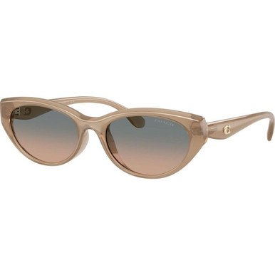 Coach HC8456D - Milky Sesame/Green Sand Gradient Lenses