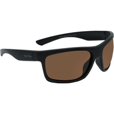 Ugly Fish PU5101 - Matte Black/Brown Polarised Lenses
