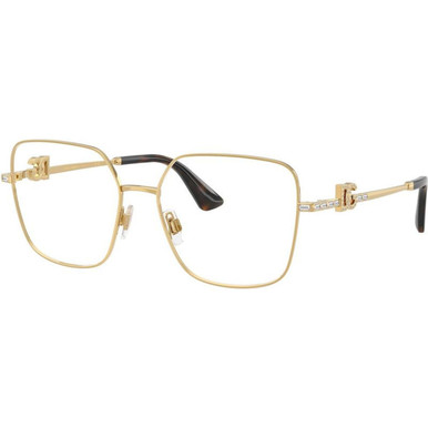 Dolce & Gabbana Glasses DG1367B - Gold/Clear Lenses 54 Eye Size