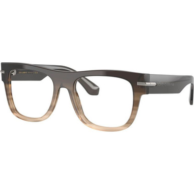 Striped Grey Gradient/Clear Lenses