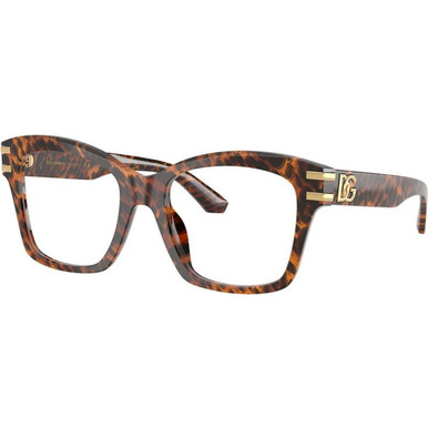 Dolce & Gabbana Glasses DG3419 - Transparent Leo/Clear Lenses 54 Eye Size