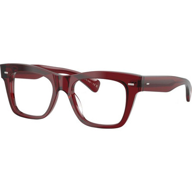Oliver Peoples Glasses Ms. Oliver-R OV5542U - Deep Burgundy/Clear Lenses