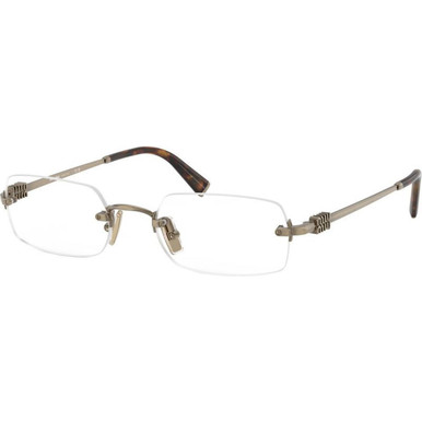 Miu Miu Glasses MU50YV - Old Gold/Clear Lenses 52 Eye Size