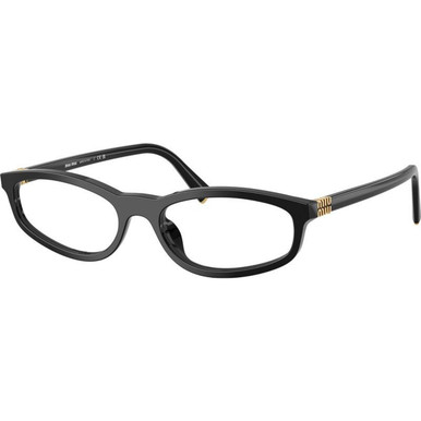 Miu Miu Glasses MU01ZVF, Black/Clear Lenses