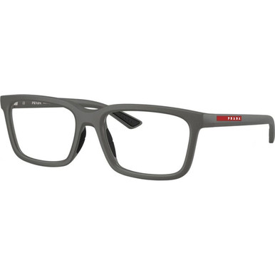 Prada Linea Rossa Glasses PS02SV - Metal Grey/Clear Lenses 54 Eye Size