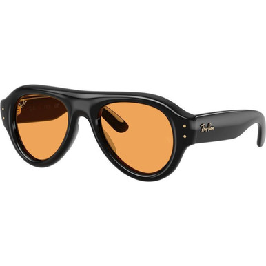 Ray-Ban RB4925 - Black/Orange Lenses 52 Eye Size
