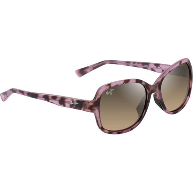 Spotted Pink Havana/HCL Bronze Polarised Glass Lenses