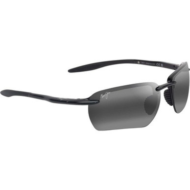 Maui Jim Ho'okipa Ultra G - Shiny Black/Neutral Grey Polarised Lenses