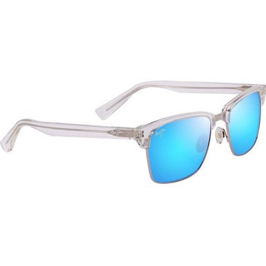 Maui Jim Kawika XL - Shiny Crystal/Blue Hawaii Polarised Lenses