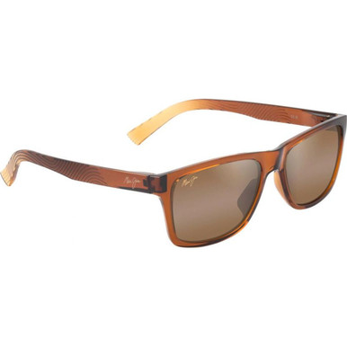 Shiny Transparent Dark Brown/HCL Bronze Polarised Lenses
