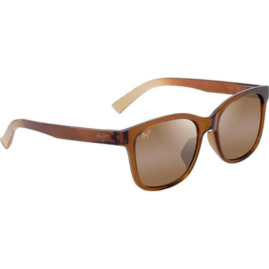 Transparent Dark Brown/HCL Bronze Polarised Lenses
