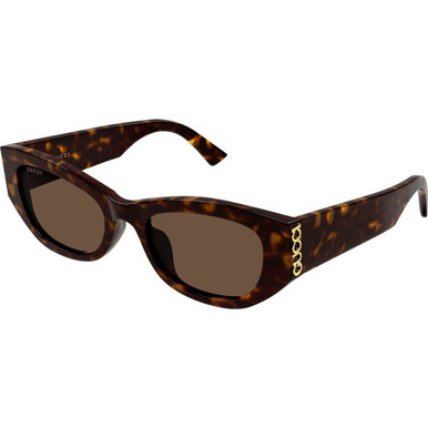 GUCCI GG2044SA - Havana/Brown Lenses