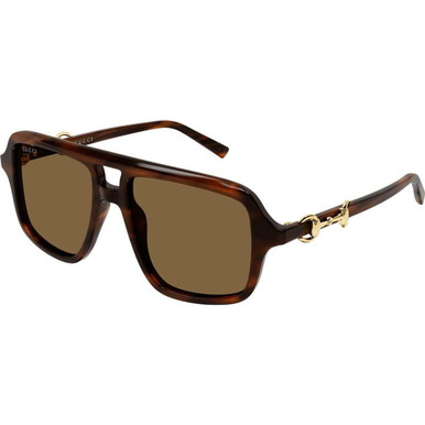 GUCCI GG2052S, Havana/Brown Lenses