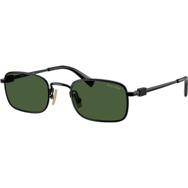OUTLET Miu Miu MUA53S (O) - Black/Dark Green Lenses 52 Eye Size