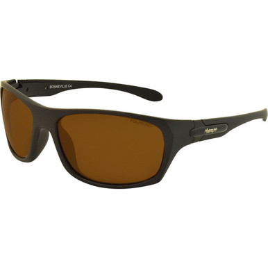 Mangrove Jacks Bonneville - Matte Black/Brown Polarised Lenses