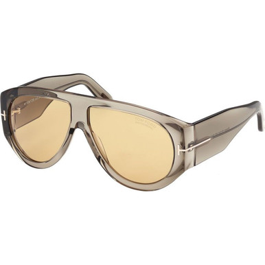 Tom Ford Bronson FT1044 - Shiny Light Green/Brown Photochromic Lenses