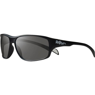 Revo Vertex - Shiny Black/Graphite Silver Flash Mirror Polarised Lenses