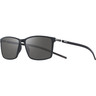Revo Caspar - Black/Graphite Silver Flash Mirror Polarised Lenses