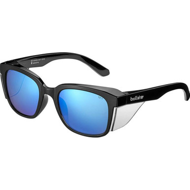 Bolle Safety STKS 410 - Gloss Black/Cobalt Flash Mirror Polarised Lenses