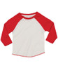 Organic Washed White/ Warm Red