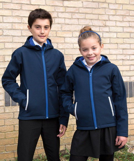 Core Junior Tx Performance Hooded Softshell Jacket