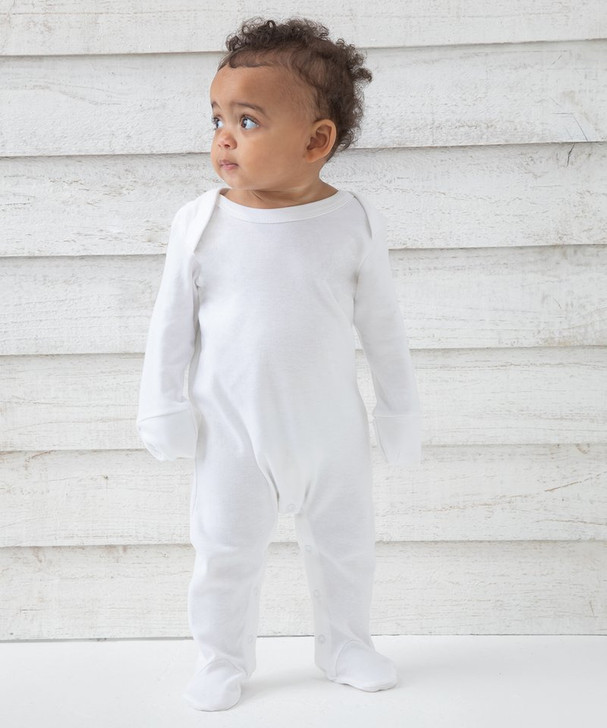 Baby Organic Envelope Sleepsuit With Mitts