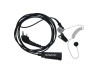 Two-Wire palm mic w/earphone (black) KHS-8 is a 2-Wire Surveillance Style Microphone w/Lapel Mic is great for those times you don't want or need to be noticed.  Kenwood quality!