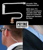 Pryme complete Acoustic Tube replacement kit for NEW style (TC) Twist-on connectors.  Includes Clear Tube, Twist-on Connector, Elbow and Standard Ear Bud.