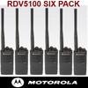 The Motorola RDV5100 VHFsix pack of two way radios has 10 channels and 5 watts of power. Perfect for the construction site, ranch or most business needs.