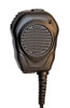 Valor Speaker Microphone which features a top and bottom cam-lock listen only earpiece port. Made in the USA. Rubber exterior molding.