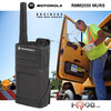 No FCC license required. RMM2050 by Motorola meets Military Standard 810 C, D, E, F and G plus IP54/55 and these radios undergo Motorola’s unique Accelerated Life Testing (ALT). This rigorous laboratory testing simulates up to 5 years of field use. 