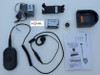 The Motorola CLP1010e radio comes with a Li-Ion battery, headset, swivel belt clip, AC adapter and charger.