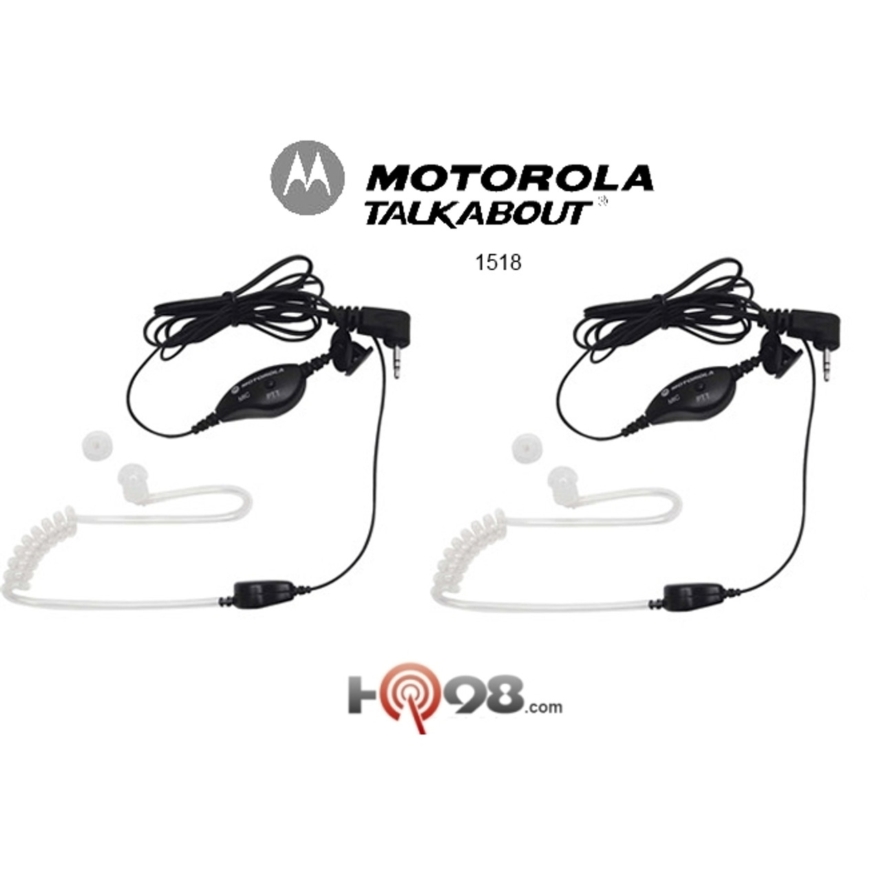 Motorola 1518 Talkabout Surveillance headset with PTT Microphone is great  for covert or stealth operations.