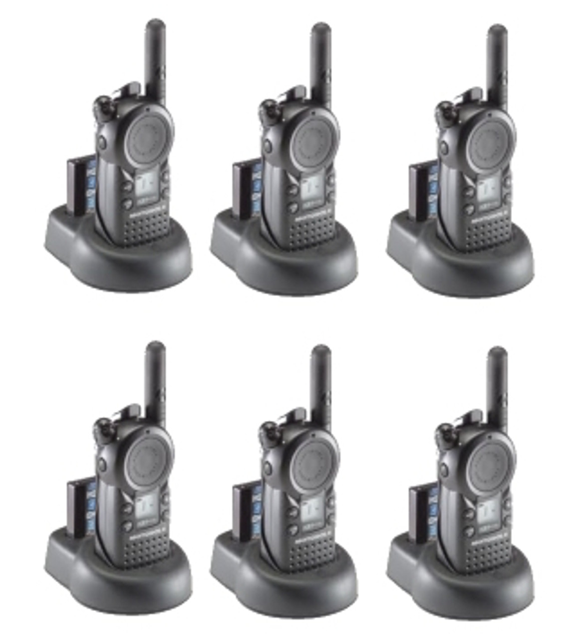 Motorola Radius Six Pack of CLS-1410 UHF Watt Channel VOX Ready Way  Professional Radios with VibraCall and Scan features. Ideal for managers,  retail doctors offices.
