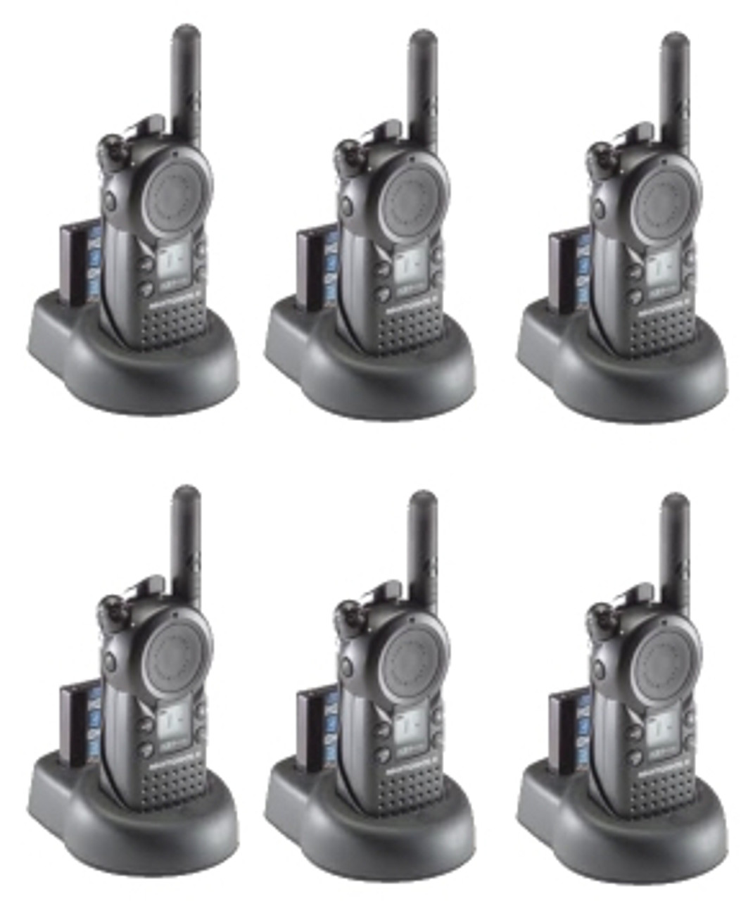 Pack of Motorola CLS1110 Walkie Talkie Radios with Headsets - 2