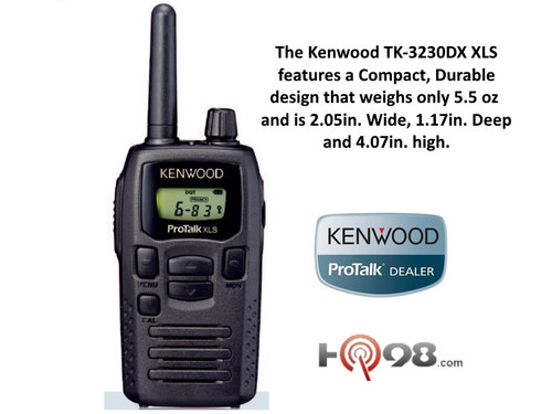Kenwood TK-3230DX ProTalk XLS UHF Low Cost Two Way Radio with Free
