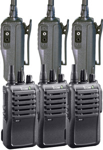 ICOM 6-Pack of Business IC-F4001 16CH UHF Radios