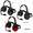 TITAN OEM Extreme High Noise Cancelling Headset. Dual-Muff High-Noise headset with PTT. Colors: Black, Carbon Fiber and Red
