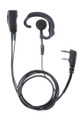 Comfortable hook style earpiece can be used on either left or right ear by Pryme fits Motorola and Kenwood Two Pin Radios