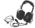 Kenwood KHS-10-OH - Heavy Duty Dual Muff Over-the-Head Headset w/Boom Mic, w/In-Line PTT