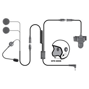 Pyrme SPM-800 B Open Face Motorcycle Helmet Headset with Dual High