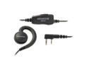 The Kenwood KHS-31 C-ring earpiece is comfortable and lightweight; Earpiece rests outside on left or right ear; Removable C-ring; In line push-to-talk (PTT) switch and mic; VOX Capable