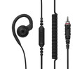 Motorola CLPe G-Hook earpiece with the standard cord. The PMLN8077 comfortable for extended wear and includes an easy-to-access inline microphone and push-to-talk button for convenient communication.