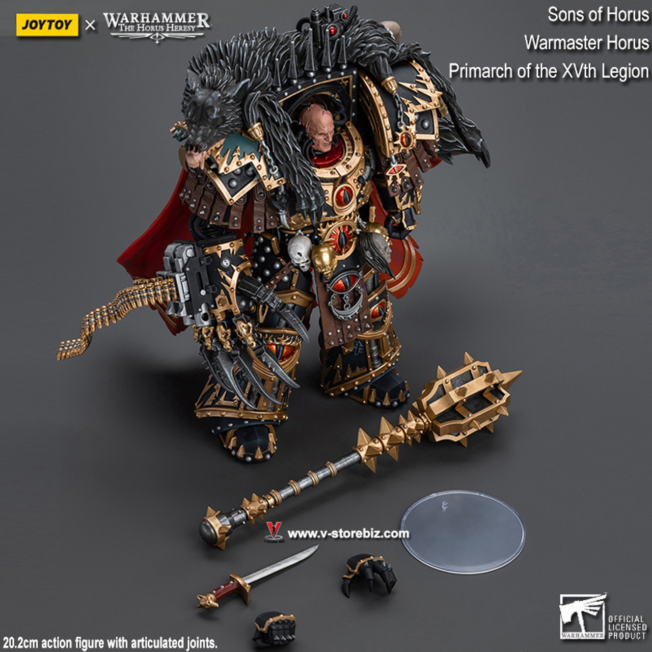 JOYTOY ウォーハンマー40K WARMASTER HORUS フィギュア Joy Toy Warhammer 40,000 Sons of Horus Warmaster Horus