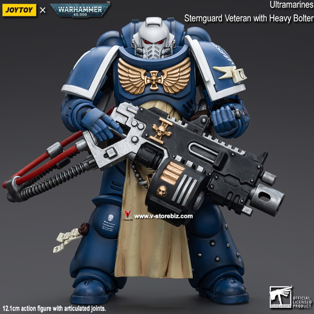 Joytoy Warhammer 40k Ultramarines Sternguard Veteran With Heavy Bolter V Store Collectibles 2379