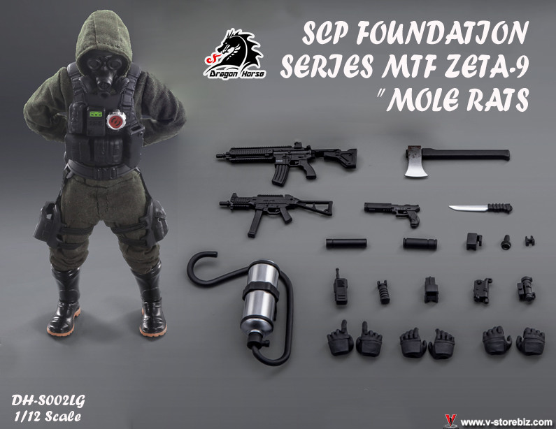 ドラゴンホース】DH-S002 機動部隊Zeta-9 ”メクラネズミ”を開封【SCP