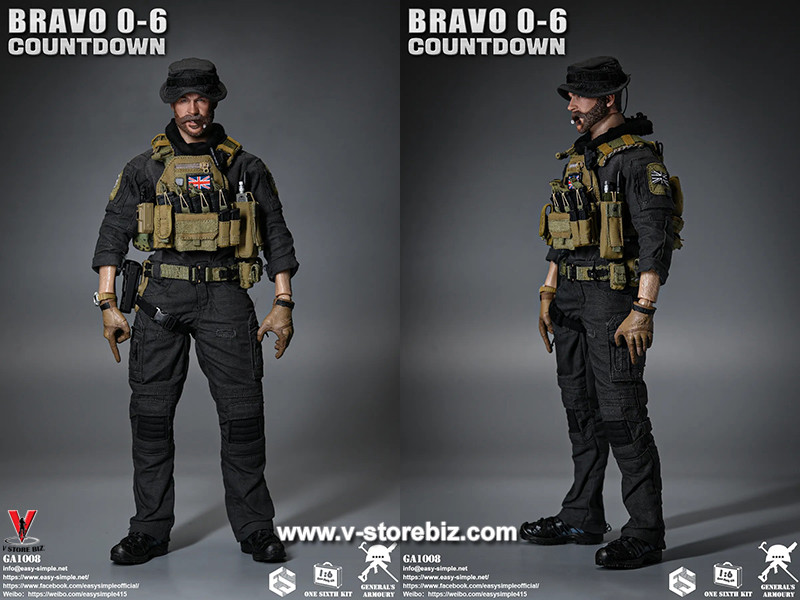 GA1008 BRAVO 0-6 COUNTDOWN 1/6キャプテンプライス General's Armoury GA1008 Bravo 0-6 Countdown - V Store Collectibles