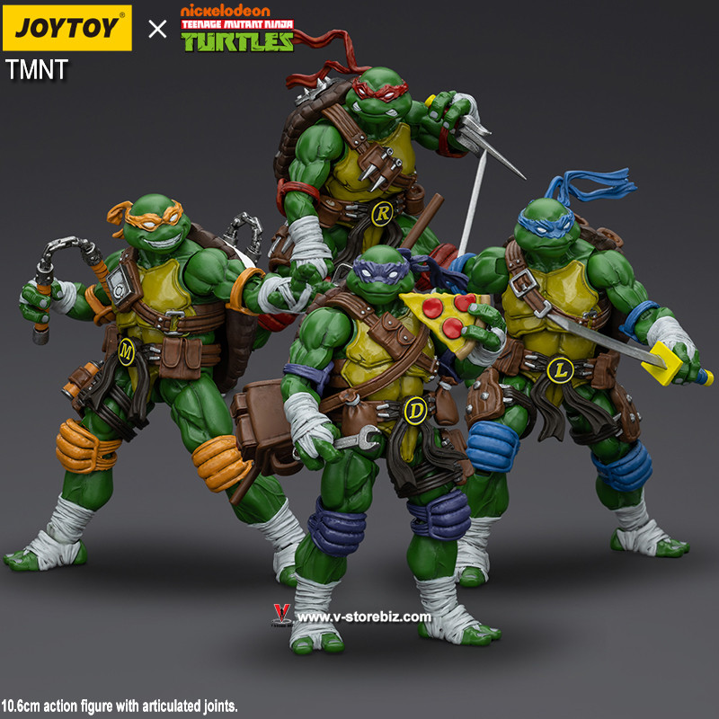 JOYTOY TMNT Teenage Mutant Ninja Turtles (Set of 4) - V Store