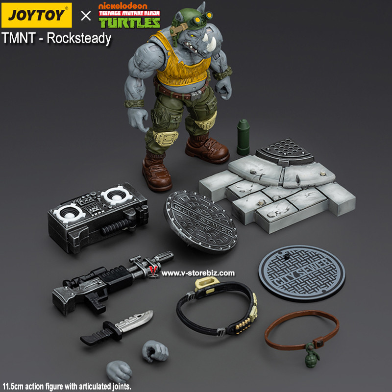 JOYTOY TMNT Rocksteady (JT8469) - V Store Collectibles