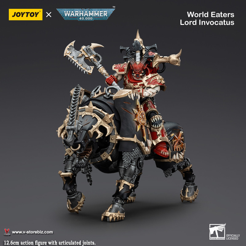 JOYTOY Warhammer 40K World Eater Lord Invocatus with Khrone